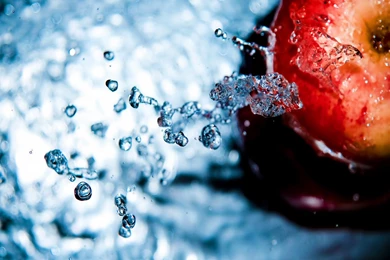 Orange Fruit Water Splash