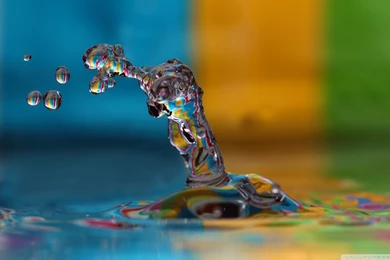 Colorful Water Splash HD Desktop Wallpapers : High Definition ...
