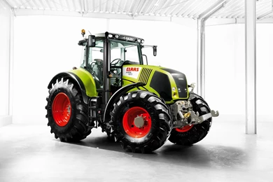 2 Claas Axion Tractor HD Wallpapers