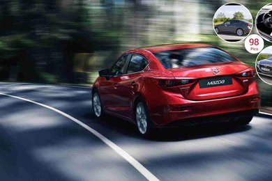 2014 Mazda3 Sedan   Rear