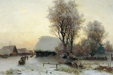 Winter Painting HD Wallpapers   HD Images, HD Pictures ...