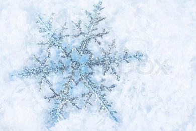 Beautiful Blue Snowflake Winter Holiday Backgrounds