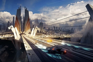 Sci fi Futuristic City Cities Art Artwork Wallpapers