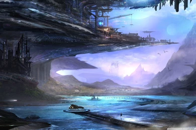 Futuristic City HD Desktop Wallpapers : High Definition ...