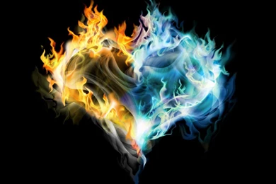 Wallpapers Fire And Ice Angels The Best I Got Effects 1600x900 ...