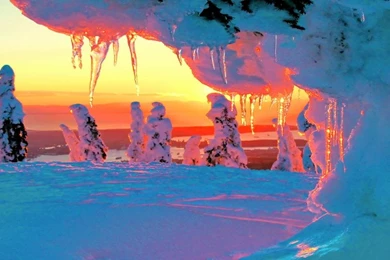 Cold Ice Fire And Ice – Nature Winter HD Desktop Wallpapers