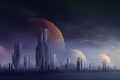 Future City Wallpapers For Desktop Of Fantasy City Buildings