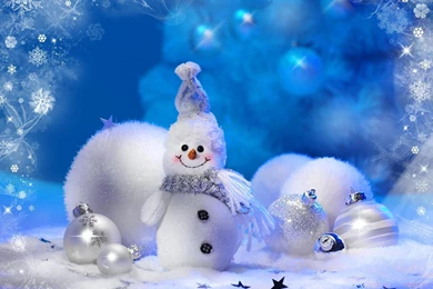 Fonds D'écran Noël Bonhommes De Neige   MaximumWallHD