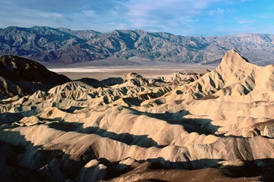 Zabriskie Point Death Valley Landforms HD Wallpapers