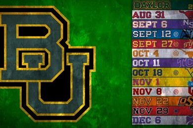 Football] Two Months Until Baylor Football! I Made A Schedule ...