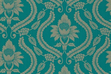 Neela Wallpapers   Turquoise/Gilver (25506)   Harlequin Lalika ...