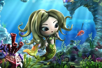 Mermaid Water Traps 3D Animation HD Wallpapers Wallpapers   (