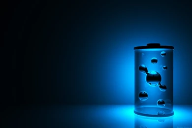Battery Blue 3D Wallpaper Images Free For Desk