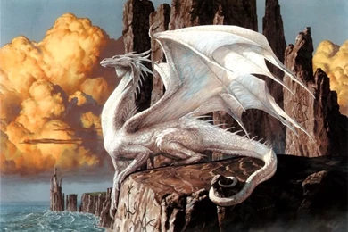 Magic The Gathering Art White Dragon Wallpaper.jpg (1600×1100 ...
