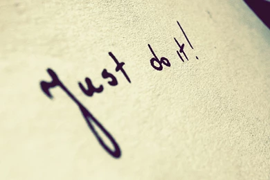 Just Do It, Writing, Paper   HD Wallpapers