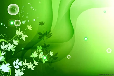 Cool Green Flower Backgrounds
