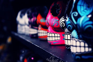 Day Of The Dead Skulls By Ceciliay On DeviantArt