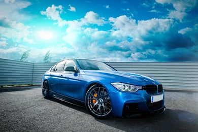 Car BMW F30 335i Blue Car HD Desktop Wallpapers : Widescreen : High ...