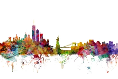 New York Skyline   Wall Mural & Photo Wallpapers   Photowall