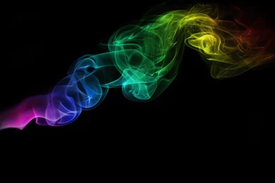 Color Smoke On A Black Backgrounds Wallpapers