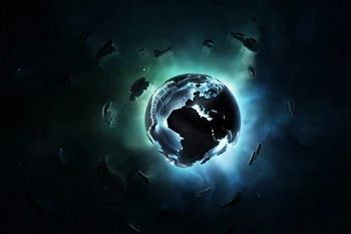 1920x1080 Space, Stars, Pixel, Space, Planet, Earth, Minimalism ...