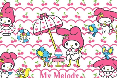 Wallpaper: My Melody, Sanrio, Cute, Pink Rabbits, Animals, Mouse ...