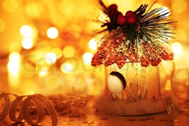 Christmas Tree Ornament And Winter Holidays Decoration Over Blur ...