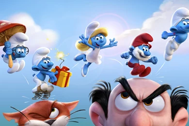 HD Backgrounds Get Smurfy 2017 Movie The Smurfs 3 Poster Wallpapers ...