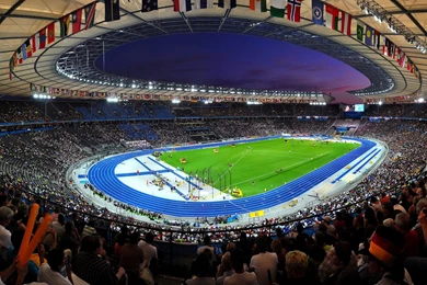 Football Stadium Top HD Wallpaper With Almost Covered