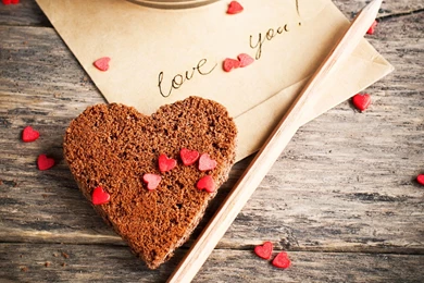 Love Letter And Chocolate Heart Wallpapers   1680x1050   598204