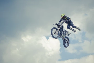 Abstract Motocross Stunt In Space High Resolution Wallpapers ...