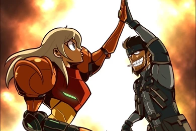 Metroid Metal Gear Video Games Samus Aran Funny Metal Gear Solid ...