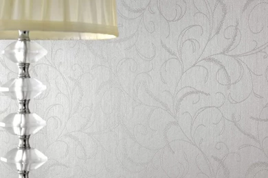 Leaf Scroll Silver Mist   Modern   Wallpapers   By Graham & Brown
