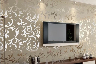 Aliexpress.com : Buy Gold / Silver / Cream Flock Velvet Victorian ...