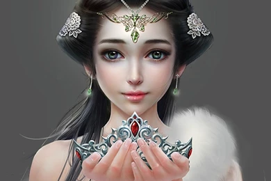 Princess Girl Painting 3d Fantasy Wallpapers