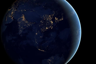 Download Earth At Night Seen From Space HD Wallpapers For iPad 4 ...