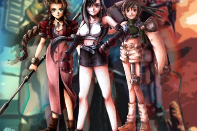 Wallpapers Video Games > Wallpapers Final Fantasy VII Aerith Tifa ...
