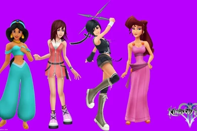 KH II Jasmine Kairi Megara And Yuffie Wallpapers By ...