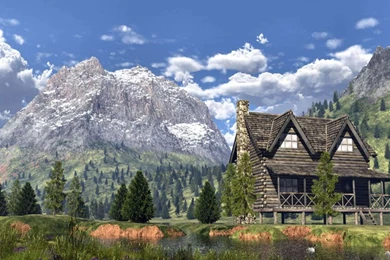 Mountain Cabin Wallpapers