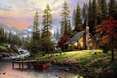 Mountain Cabin Wallpapers