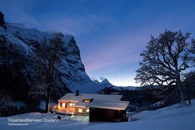 Mountain Restaurant And Cabin Of The Swiss Alpine Club Swiss Alps ...