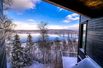 View From The Mountain Cabin Wallpapers » WallDevil Best Free HD ...