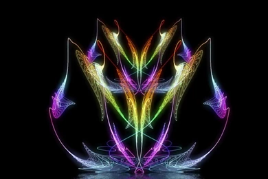 ABSTRACT LIGHT SHOW WALLPAPER (