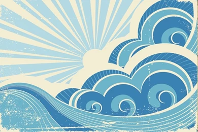 Retro Surf Wallpapers Wall Mural