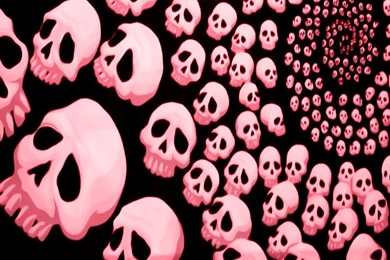 Pink Skulls Twitter Backgrounds, Pink Skulls Twitter Themes