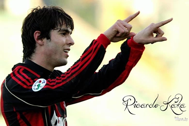 Ronaldo Kaka In Red Dark T Shirt With Light Backgrounds Wallpapers