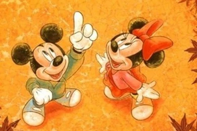 Mickey And Minnie Fall