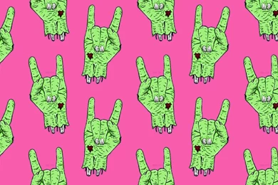 Severed Zombie Hand Rocking Out Ask.fm Backgrounds   Monster Wallpapers
