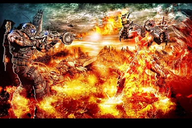 Gamer's Watch: A Badass Gears Of War 3 Desktop Wallpapers