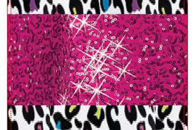 Personalized SPARKLE Pink And Cheetah Backgrounds Square Sticker ...